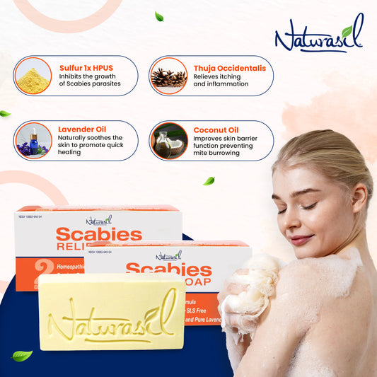 Scabies Pure Lavender and 10% Sulfur Treatment Soap | 2 Bar Pack